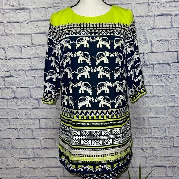 Elephant Pattern Crown & Ivy dress - Picture 1 of 12